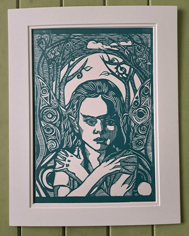 Away with the Fairies Print with Mount