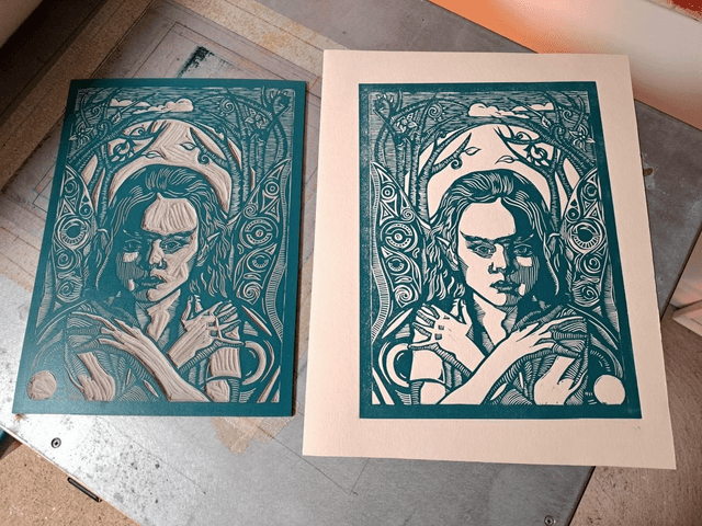 Away with the Fairies Print with Mount